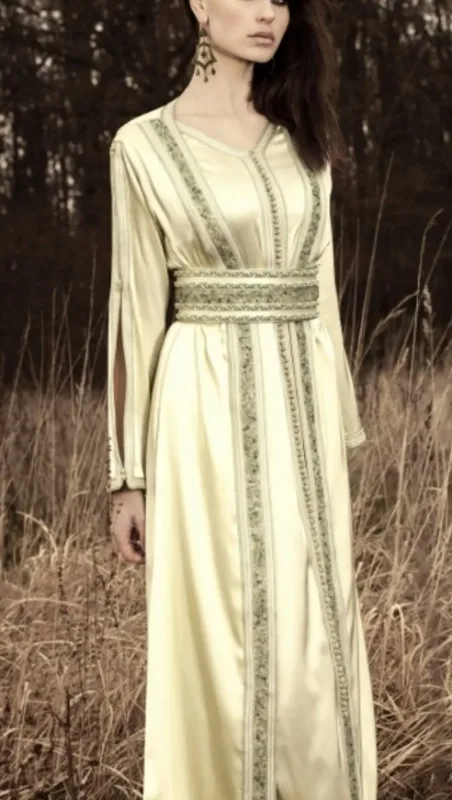 Picture of Radhe Designer White Georgette Kaftan Dress for Women - F10846