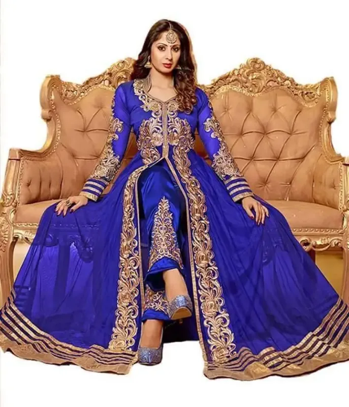 Picture of Radhe Designer Multicolor Georgette Kaftan Dress for Women - F10882