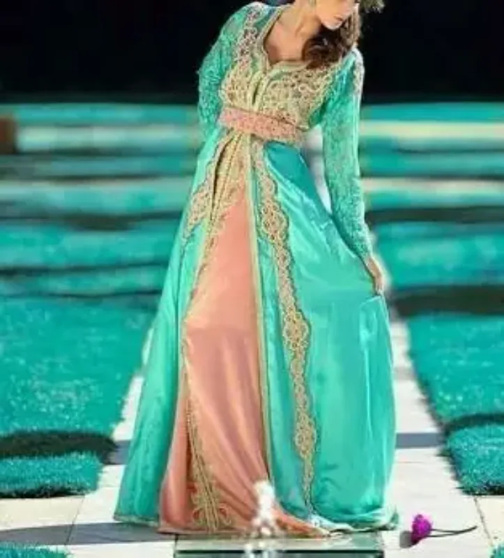 Picture of Radhe Designer Pink Cotton Kaftan Dress for Women - F10893