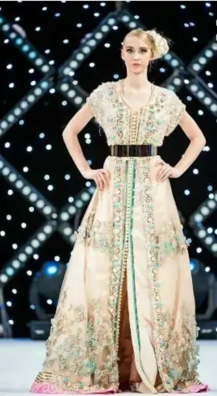 Picture of Radhe Designer Multicolor Georgette Kaftan Dress for Women - F10907