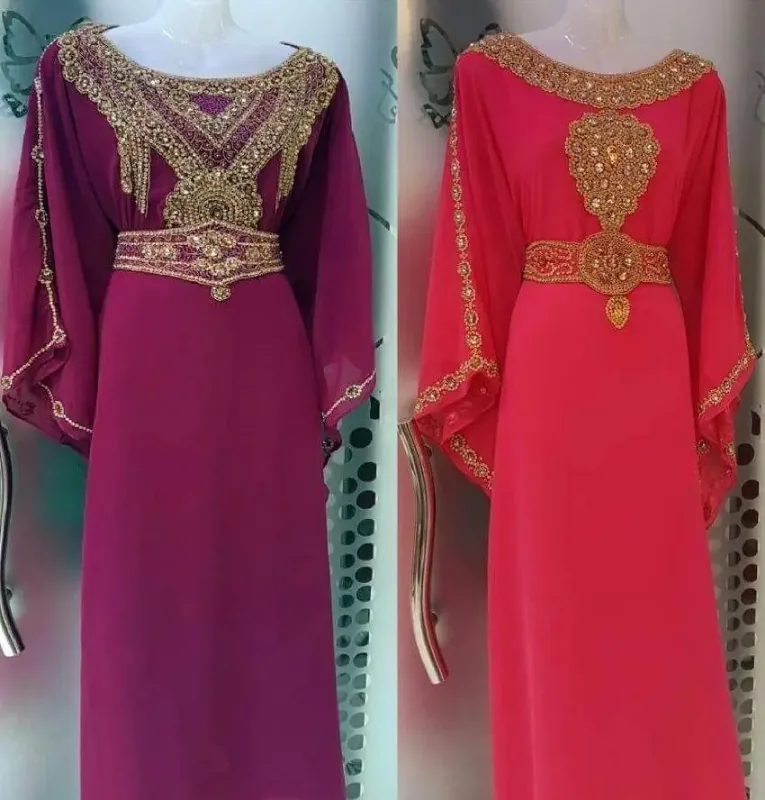 Picture of Radhe Designer Multicolor Georgette Kaftan Dress for Women - F10924
