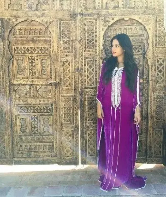Picture of Radhe Designer Multicolor Georgette Kaftan Dress for Women - F10929