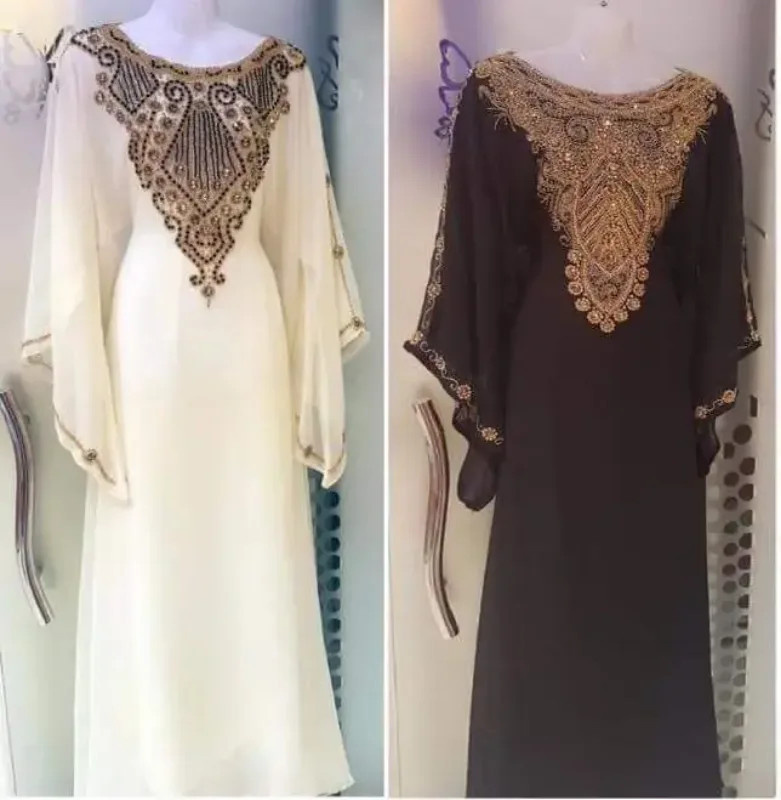 Picture of Radhe Designer Multicolor Georgette Kaftan Dress for Women - F10936