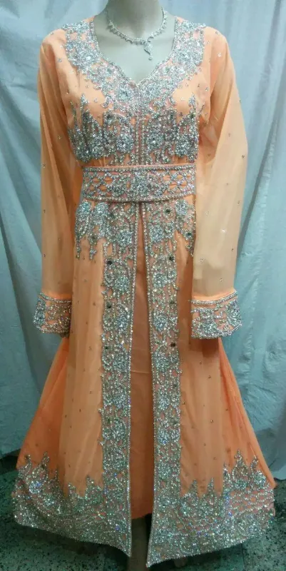 Picture of Radhe Designer Yellow Georgette Kaftan Dress for Women - F10940