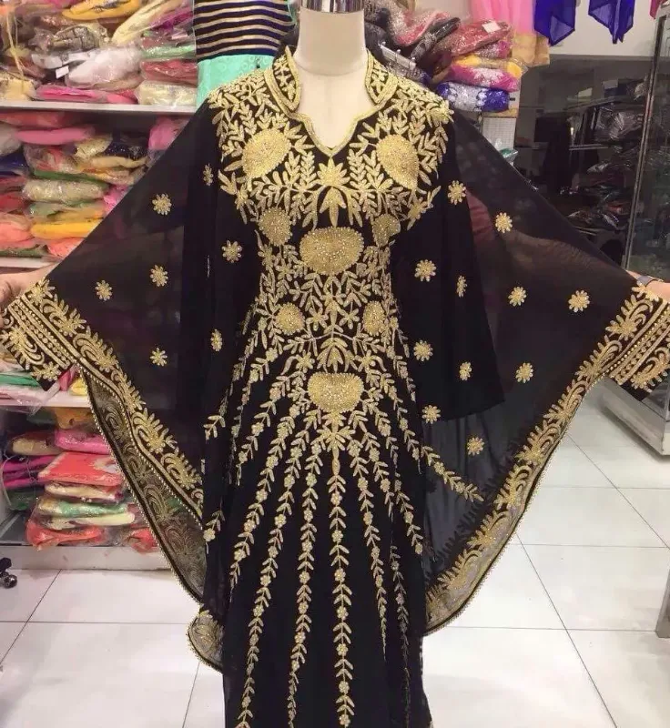 Picture of Radhe Designer Multicolor Georgette Kaftan Dress for Women - F10954