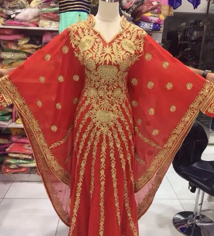 Picture of Radhe Designer Multicolor Georgette Kaftan Dress for Women - F10952