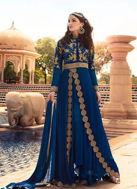 Picture of Radhe Designer Multicolor Georgette Kaftan Dress for Women - F10949