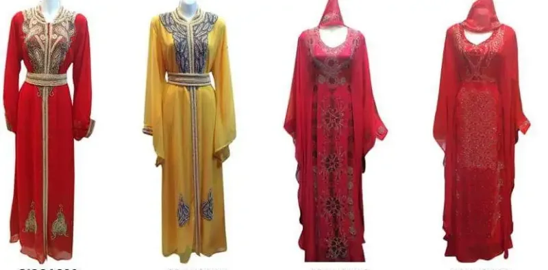 Picture of Radhe Designer Yellow Georgette Kaftan Dress for Women - F10736