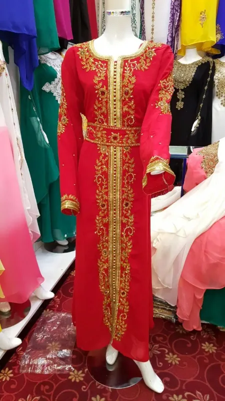 Picture of Radhe Designer Black Georgette Kaftan Dress for Women - F10962