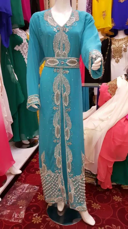 Picture of Radhe Designer Multicolor Georgette Kaftan Dress for Women - F10963