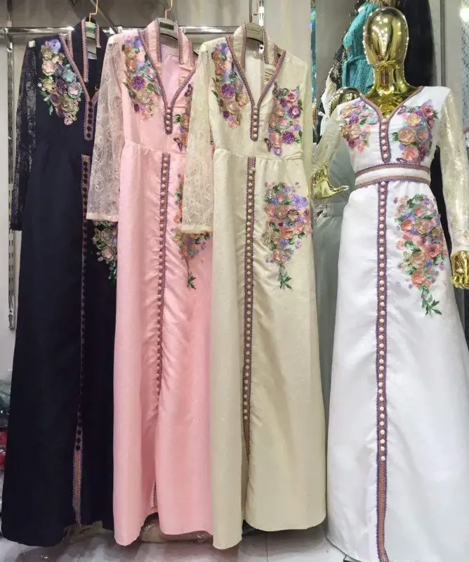 Picture of Radhe Designer White Georgette Kaftan Dress for Women - F10982