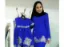 Picture of Blue Georgette Kaftan Dress for Women - Look 12202