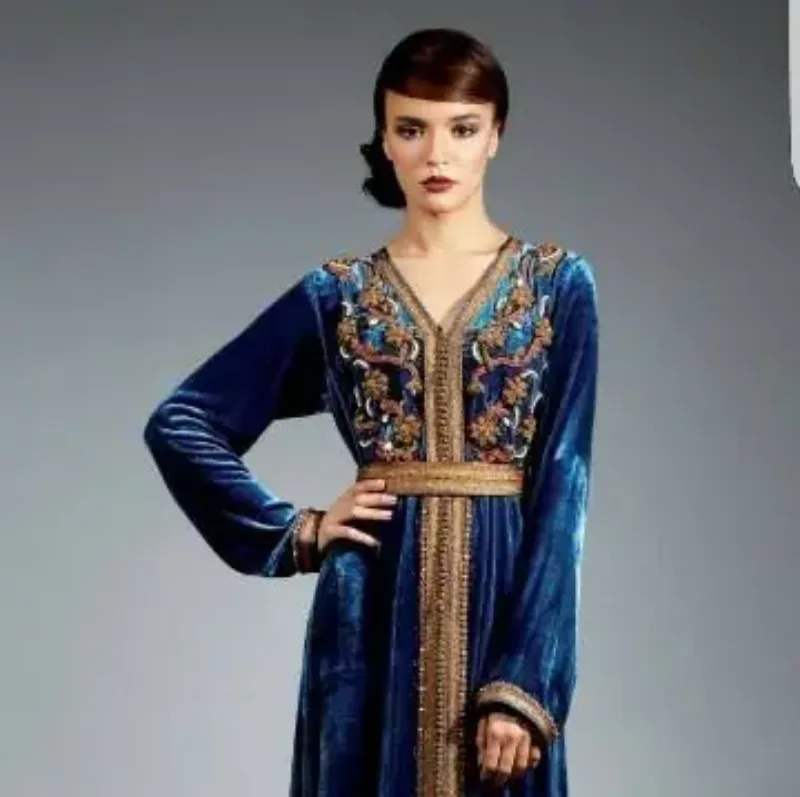 Picture of Radhe Designer Purple Georgette Kaftan Dress for Women - F11015