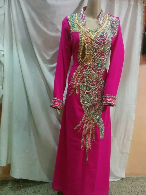 Picture of Radhe Designer Multicolor Georgette Kaftan Dress for Women - F11020