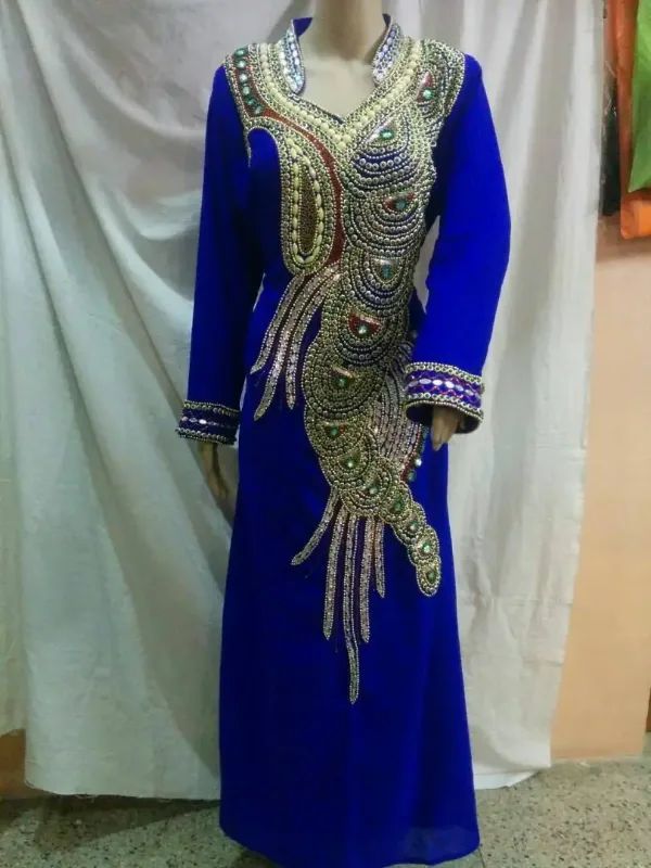 Picture of Radhe Designer Multicolor Georgette Kaftan Dress for Women - F11018