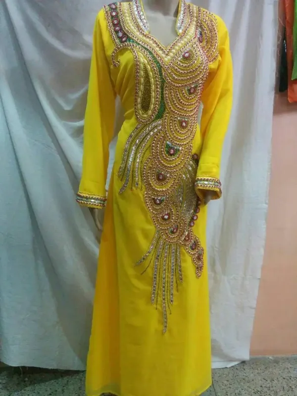 Picture of Radhe Designer Multicolor Georgette Kaftan Dress for Women - F11017