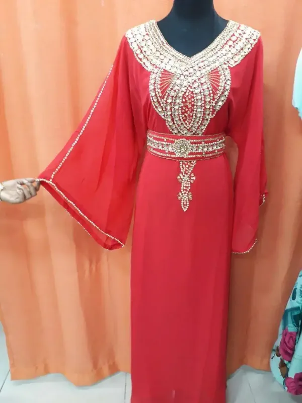 Picture of Radhe Designer Black Georgette Kaftan Dress for Women - F11030
