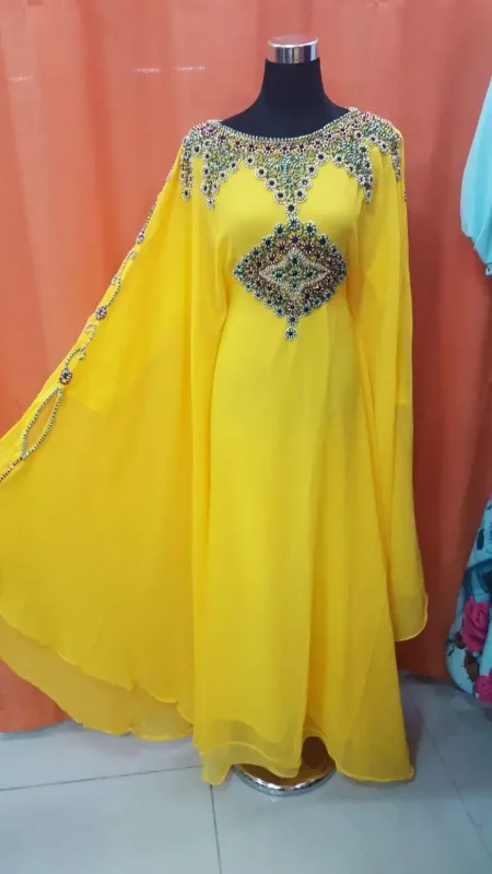 Picture of Radhe Designer Multicolor Georgette Kaftan Dress for Women - F11026