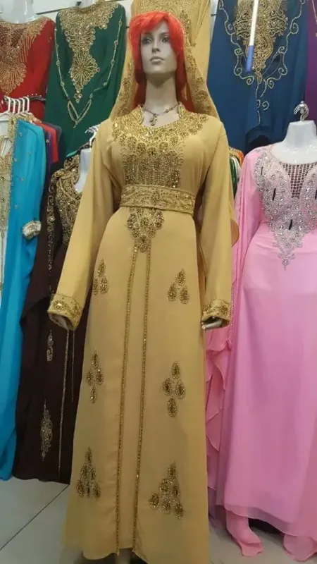 Picture of Radhe Designer Multicolor Georgette Kaftan Dress for Women - F11034