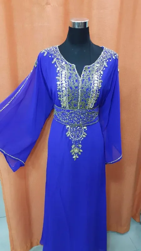 Picture of Radhe Designer Black Georgette Kaftan Dress for Women - F11028