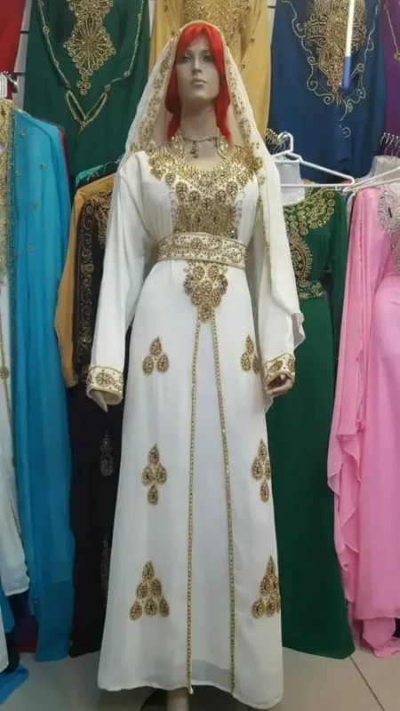 Picture of Multi Color Georgette Kaftan Dress for Women - Look 12236