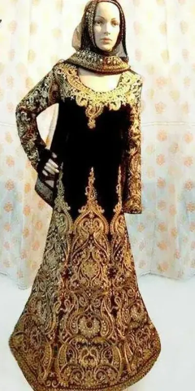 Picture of Radhe Designer Black Georgette Kaftan Dress for Women - F11045