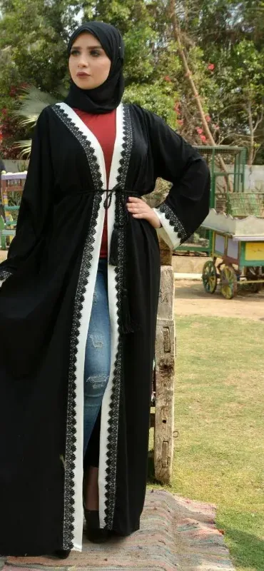 Picture of Radhe Designer Black Georgette Kaftan Dress for Women - F11058