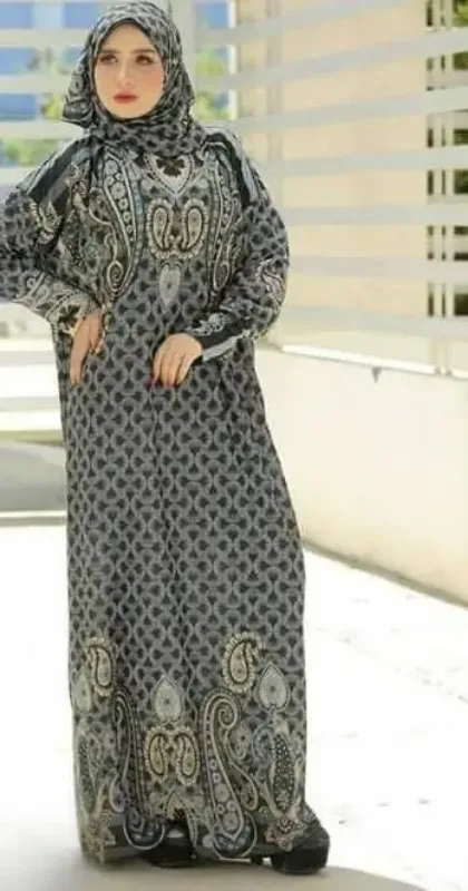 Picture of Radhe Designer Purple Georgette Kaftan Dress for Women - F11100