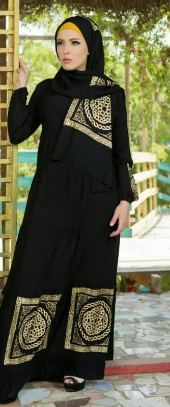 Picture of Radhe Designer Multicolor Georgette Kaftan Dress for Women - F11105