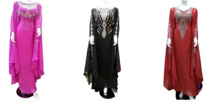 Picture of Radhe Designer Multicolor Georgette Kaftan Dress for Women - F10733