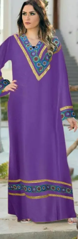 Picture of Radhe Designer Multicolor Georgette Kaftan Dress for Women - F11213