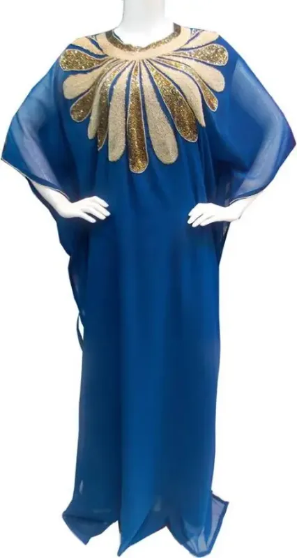 Picture of Radhe Designer Blue Georgette Kaftan Dress for Women - F7513