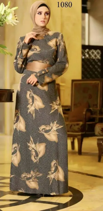 Picture of Radhe Designer Black Georgette Kaftan Dress for Women - F11404