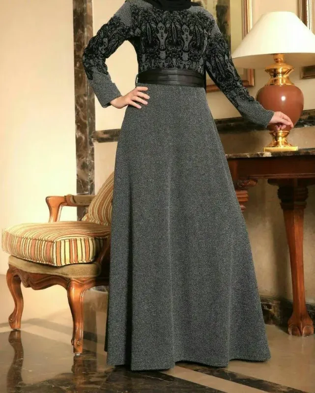 Picture of Radhe Designer Multicolor Georgette Kaftan Dress for Women - F11427