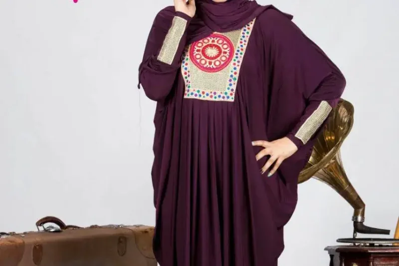 Picture of Radhe Designer White Georgette Kaftan Dress for Women - F11424
