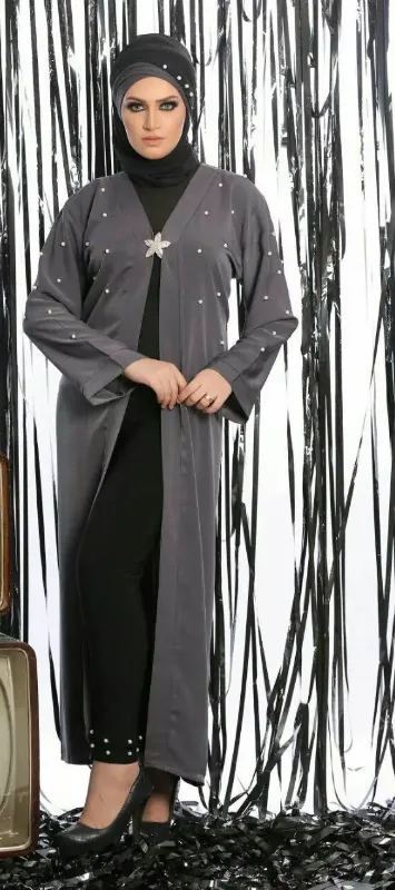 Picture of Radhe Designer Black Georgette Kaftan Dress for Women - F11487