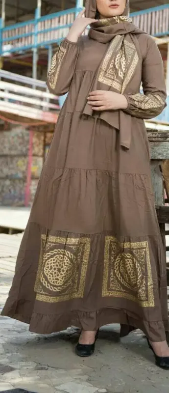 Picture of Radhe Designer Black Georgette Kaftan Dress for Women - F11115