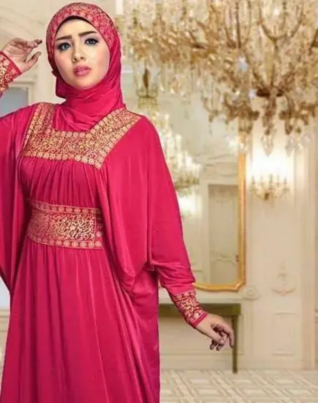 Picture of Radhe Designer Multicolor Georgette Kaftan Dress for Women - F11122