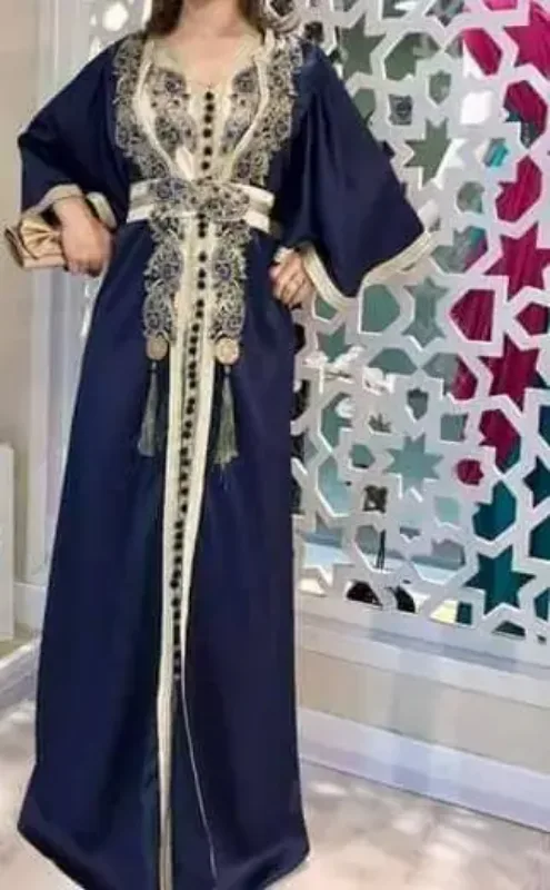 Picture of Radhe Designer Black Georgette Kaftan Dress for Women - F11126