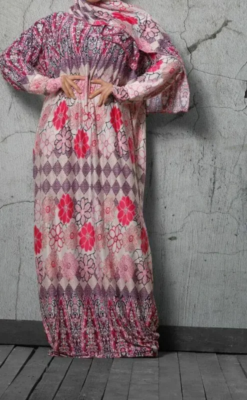 Picture of Radhe Designer White Georgette Kaftan Dress for Women - F11350