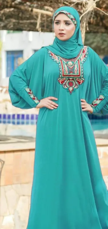 Picture of Radhe Designer Multicolor Georgette Kaftan Dress for Women - F11136