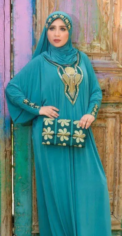Picture of Radhe Designer Multicolor Georgette Kaftan Dress for Women - F11139