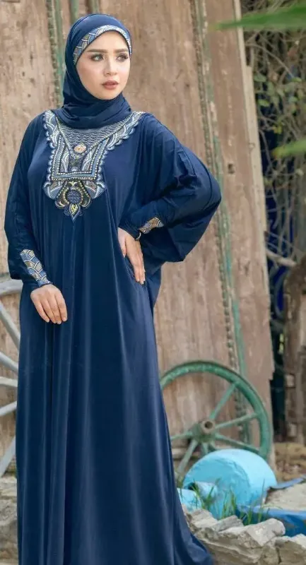 Picture of Radhe Designer Blue Georgette Kaftan Dress for Women - F11159