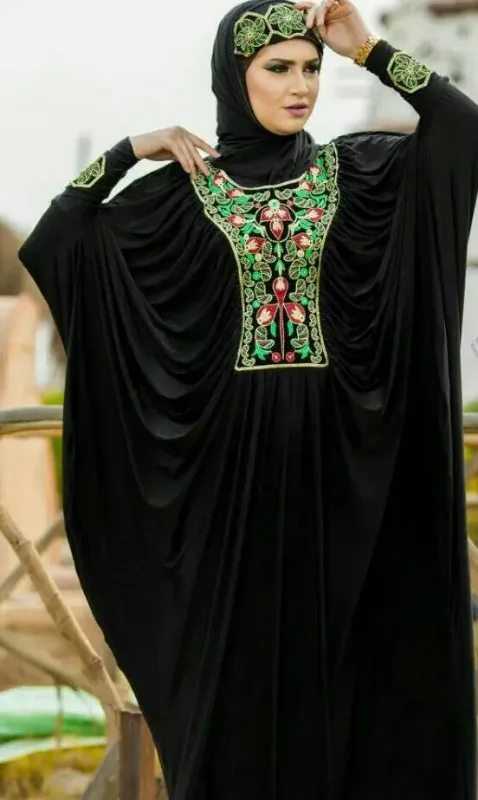 Picture of Radhe Designer Black Georgette Kaftan Dress for Women - F11164