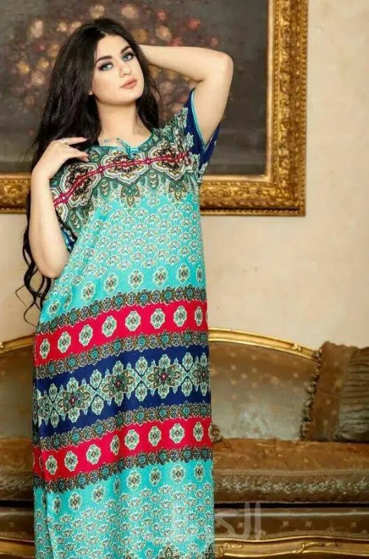 Picture of Radhe Designer Multicolor Georgette Kaftan Dress for Women - F11192