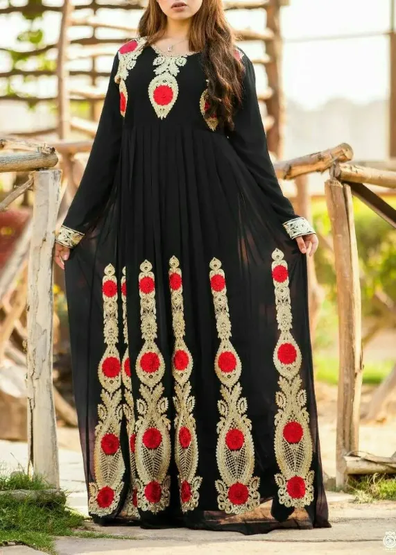 Picture of Radhe Designer Multicolor Georgette Kaftan Dress for Women - F11188