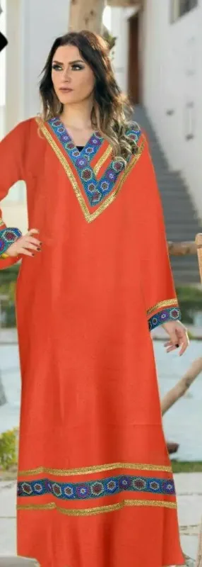 Picture of Radhe Designer Multicolor Georgette Kaftan Dress for Women - F11204