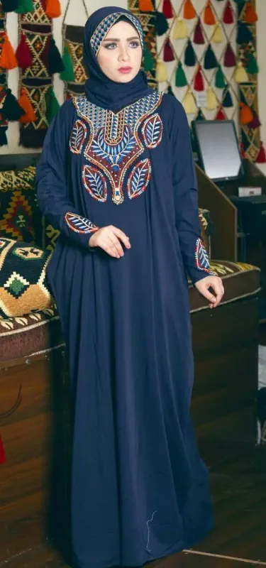 Picture of Radhe Designer Multicolor Georgette Kaftan Dress for Women - F11208