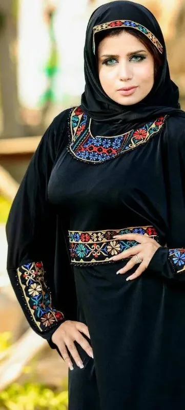 Picture of Multi Color Georgette Kaftan Dress for Women - Look 12430