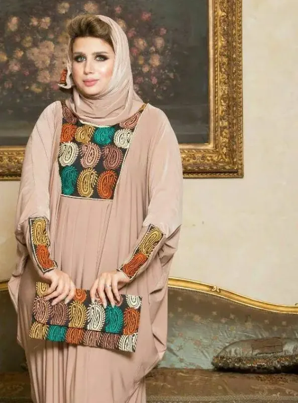 Picture of Radhe Designer Multicolor Georgette Kaftan Dress for Women - F11222